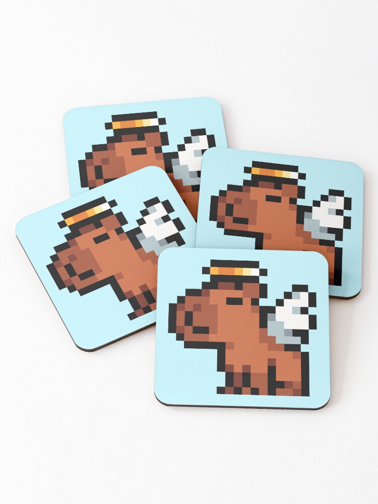 Smol Pixel Capybara Sticker for Sale by TofuPixel