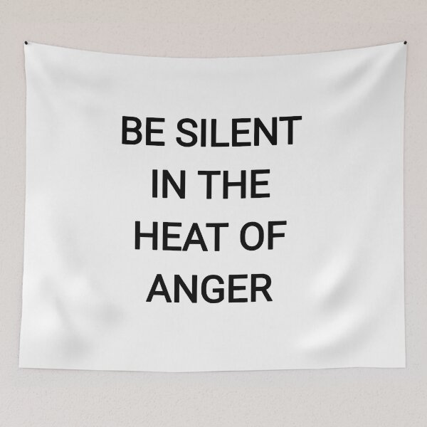 Item preview, Be silent in the heat of anger designed and sold by Itaxi.