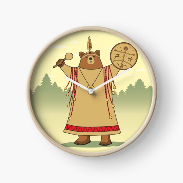 Bear Shaman Clock