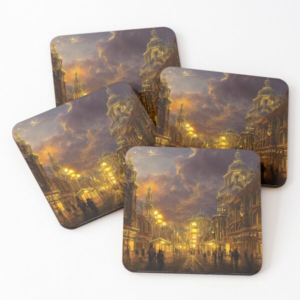 Item preview, Nebula Aureum - Main Road designed and sold by DreamArtVisuals.