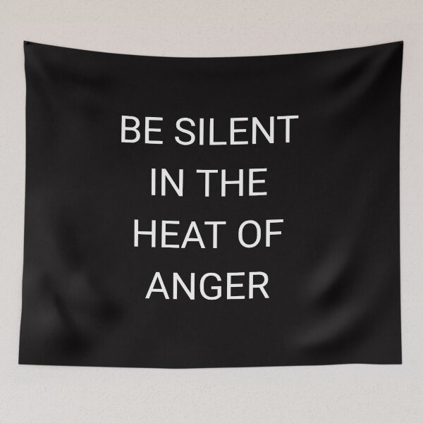 Item preview, Be silent in the heat of anger designed and sold by Itaxi.