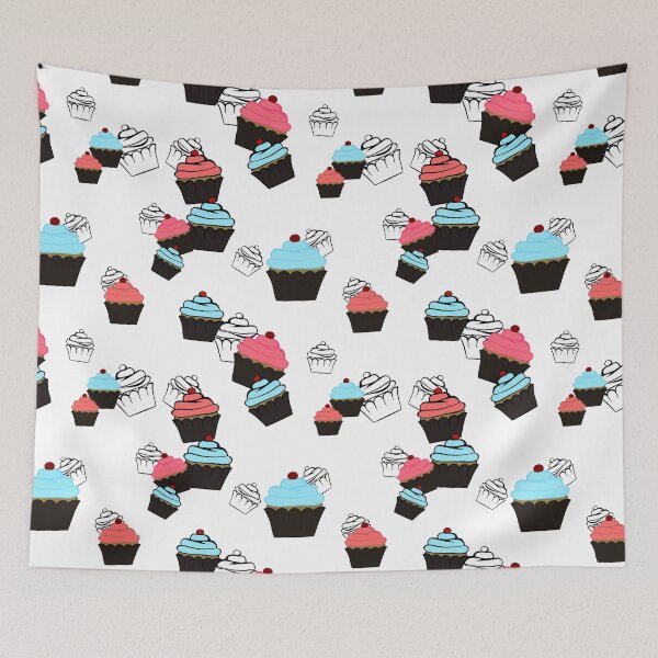 Item preview, mini - little cupcakes seamless pattern designed and sold by DesignsByMadiha.