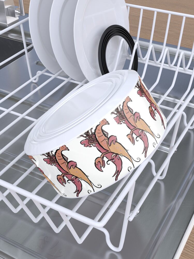 Alternate view of swaying lobsters Pet Bowl