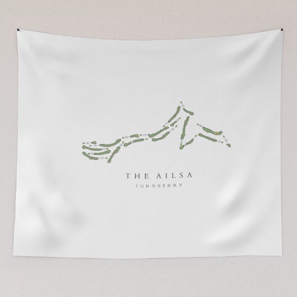 Item preview, The Ailsa Turnberry Golf Course Graphic Map designed and sold by Reign-Man.
