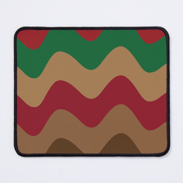 Item preview, Retro groovy Christmas waves red, green and brown.  designed and sold by Yasminepatterns .