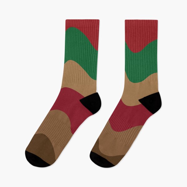 Item preview, Retro groovy Christmas waves red, green and brown.  designed and sold by Yasminepatterns .