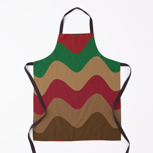 Item preview, Retro groovy Christmas waves red, green and brown. designed and sold by Yasminepatterns .