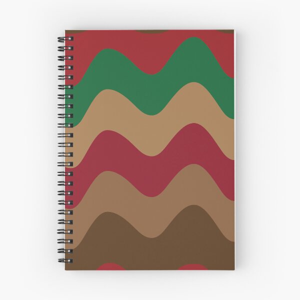 Item preview, Retro groovy Christmas waves red, green and brown.  designed and sold by Yasminepatterns .