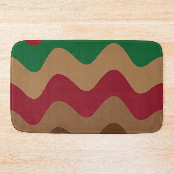 Item preview, Retro groovy Christmas waves red, green and brown.  designed and sold by Yasminepatterns .
