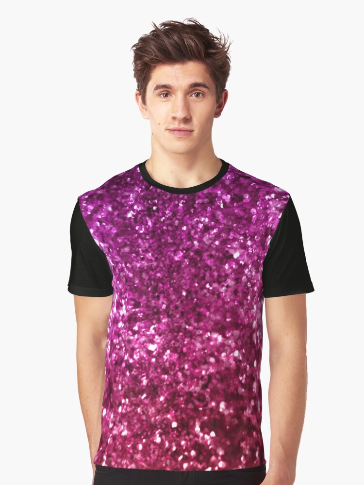 pink glitter t shirt