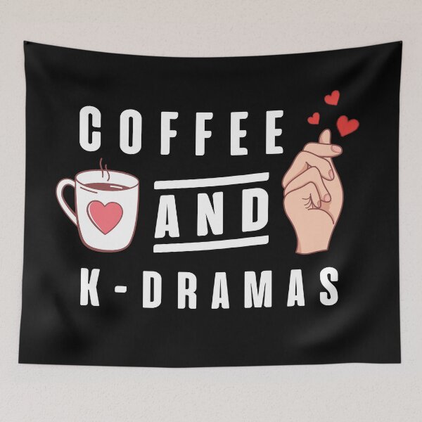 Item preview, Coffee and Korean Drama Lovers designed and sold by AngelikaC04.