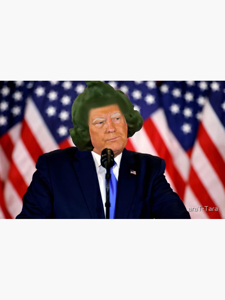 Donald Trump Oompa Loompa Photoshop Sticker for Sale by araT-Tara