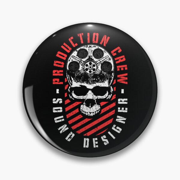 Item preview, Production Crew Sound Designer Movie Film Halloween Skull designed and sold by GrandeDuc.