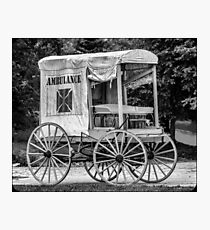 Horse Drawn Ambulance Photographic Print