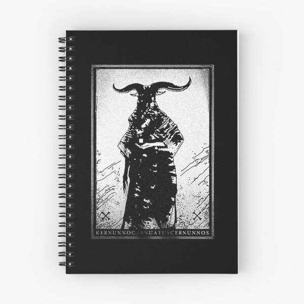 Item preview, Horned God, Cernunnos, white on black version designed and sold by SHOPOI76URE.
