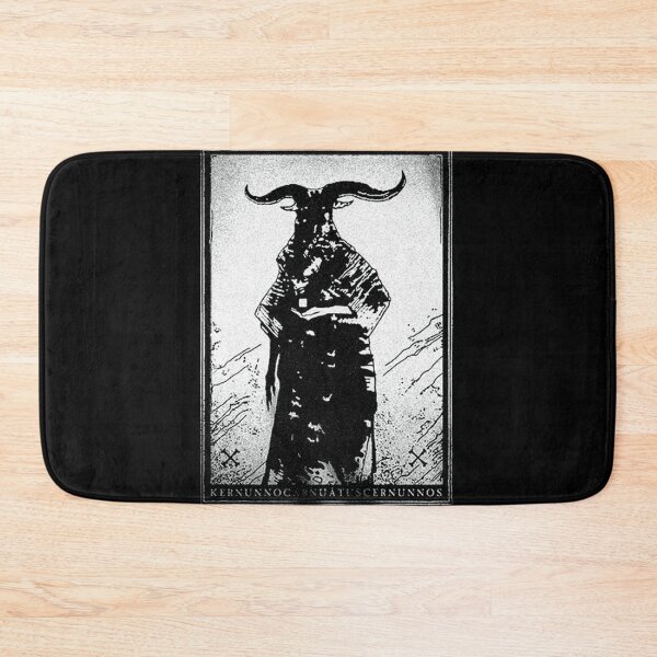 Item preview, Horned God, Cernunnos, white on black version designed and sold by SHOPOI76URE.