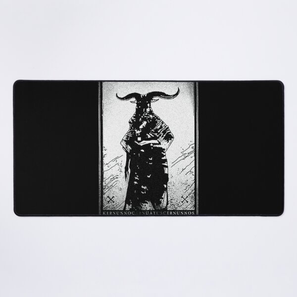 Item preview, Horned God, Cernunnos, white on black version designed and sold by SHOPOI76URE.