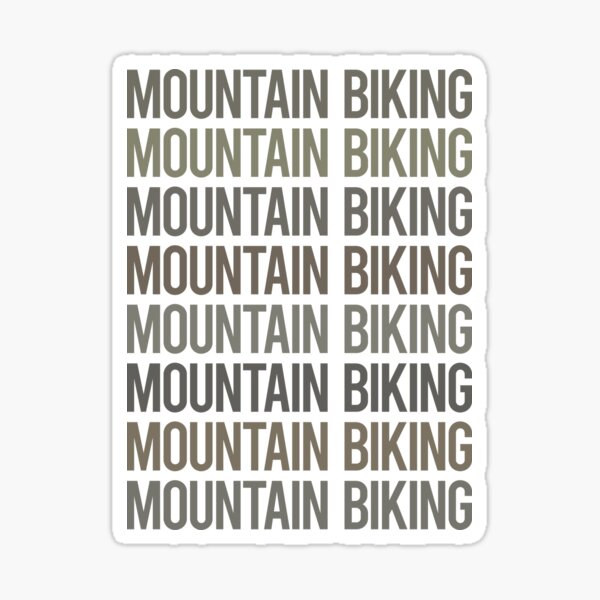 Item preview, Gray Text Art Mountain Biking MTB designed and sold by TarynBrown3126.