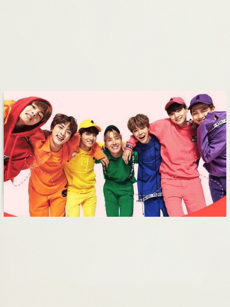 "Bts Rainbow" Photographic Print by lilyhpereira Redbubble