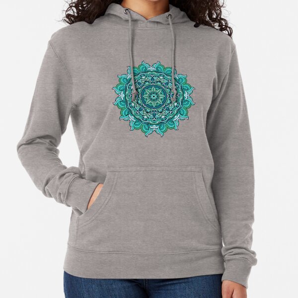 Blue mandala Lightweight Hoodie