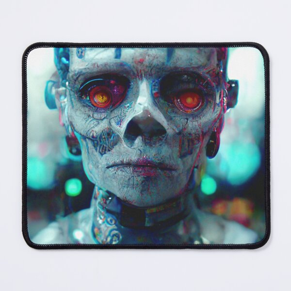 Item preview, Dia de Los Muertos Cyborg Skull designed and sold by gisis777.