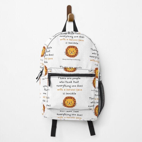 Item preview, There are people who think that everything one does with a serious face is sensible. Georg Christoph Lichtenberg designed and sold by LifeWisdom.