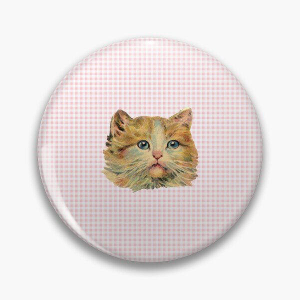 Item preview, Victorian Kitties On Pink Gingham designed and sold by windysoul.