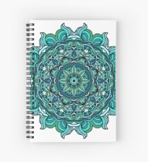 Blauer Mandala Spiralblock