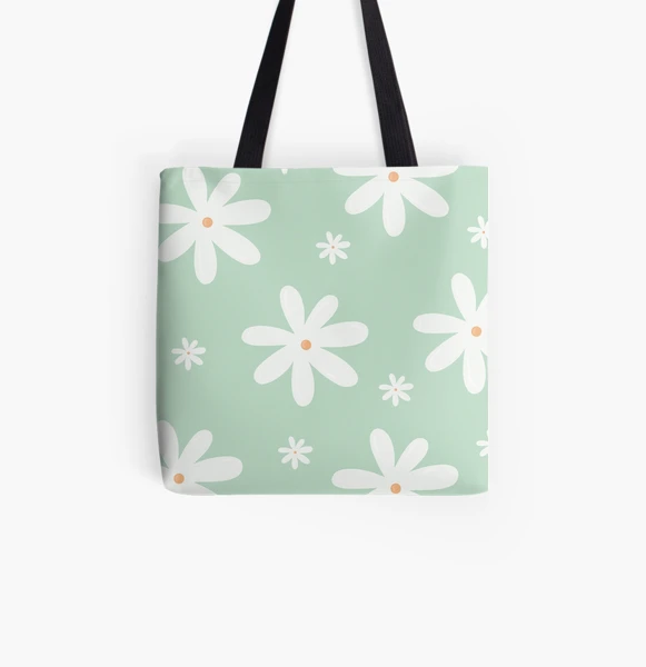 Y2K Bag Pastel Tote Bag Floral Tote Bag Danish Pastel 