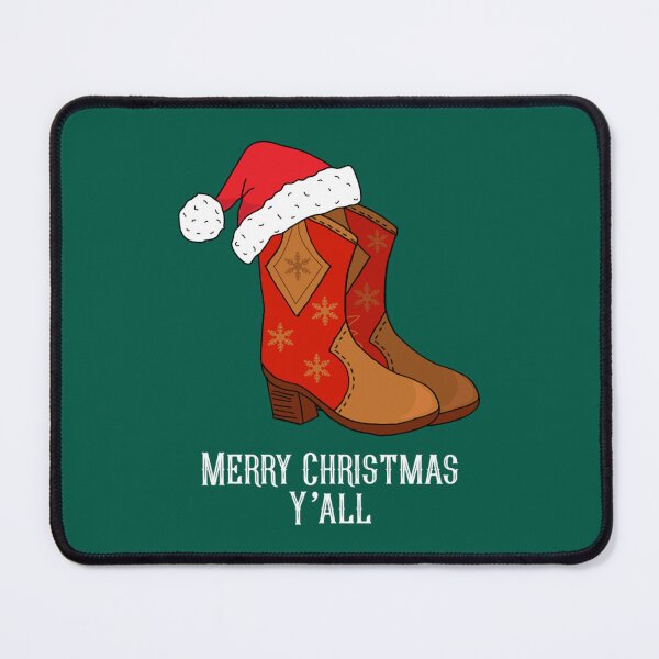Item preview, Merry Christmas Y_all Red Western Cowboy Boots designed and sold by CarterMarys.
