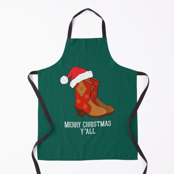 Item preview, Merry Christmas Y_all botas vaqueras rojas del oeste designed and sold by CarterMarys.