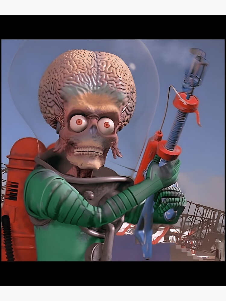 "Mars Attacks Alien Ack Ack Sci Fi Classic " Poster for Sale by