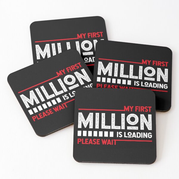 Item preview, My first million is loading please wait for freelancers in a hard situations designed and sold by TheLuckyShirts.
