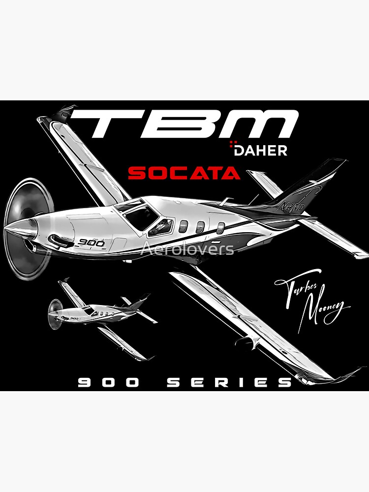 Pegatina for Sale con la obra «Daher Socata TBM 900 Serie GA Aviación ...