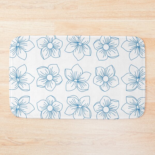 Item preview, blue flowers designed and sold by NoerdyundDoerty.