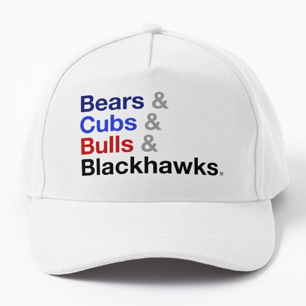 Chicago Cubs Chicago White Bulls Blackhawks Bears cap hat