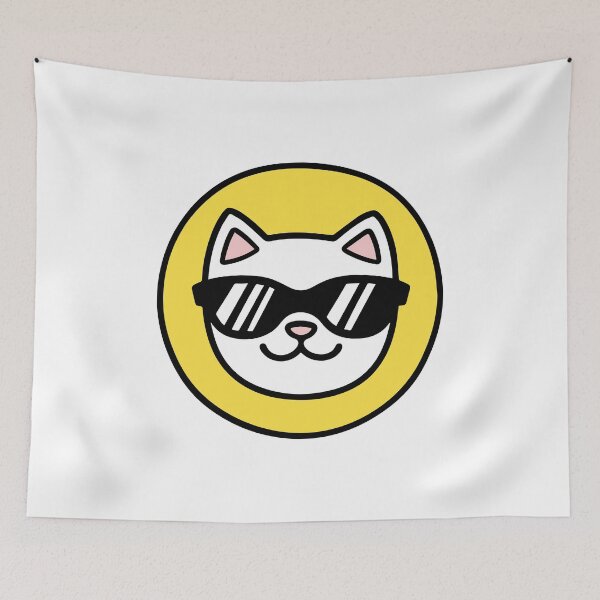 Item preview, Funny cat face with funky glasses designed and sold by bolkibox.