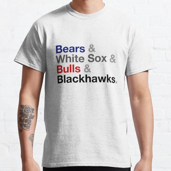Chicago cubs white sox bears bull blackhawks city champions shirt