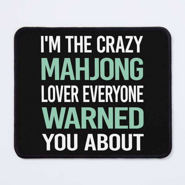 Item preview, Crazy Lover Mahjong Majong Mah Jong Mah Jongg designed and sold by BimBamFrank.