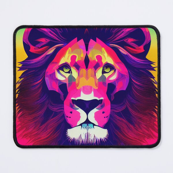 Item preview, Lion -Pop Art - Synthwave designed and sold by PeanutArtCorner.