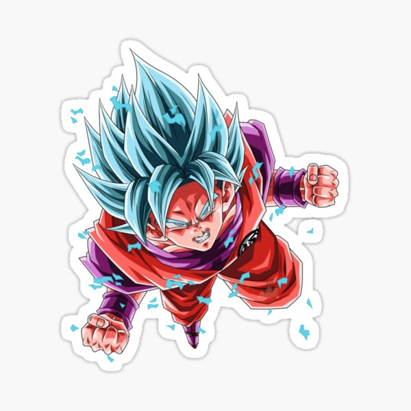 goku super saiyan blue kaioken Sticker for Sale by DanySikan