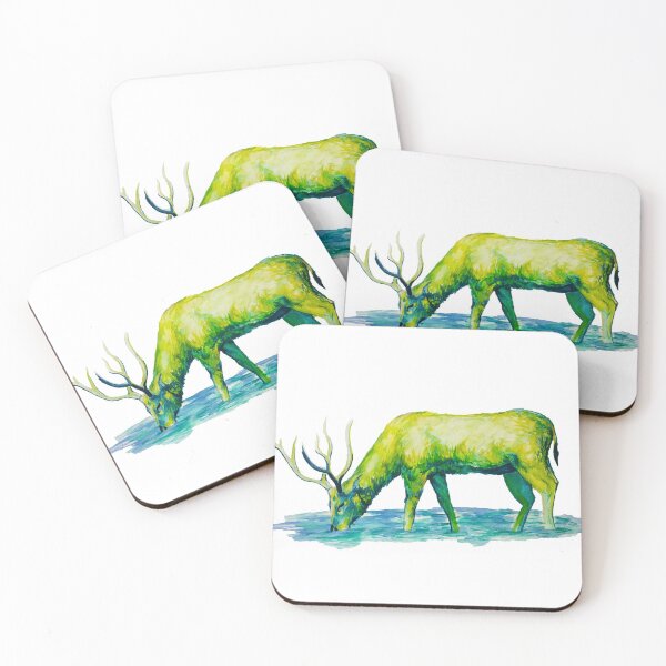 Item preview, green elk designed and sold by lunorevo.