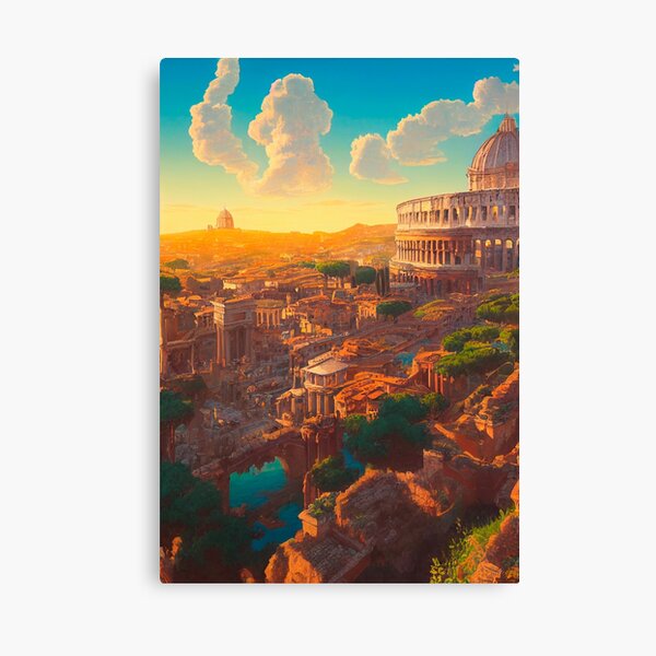 Item preview, Ancient Rome City in Sunset designed and sold by devath.