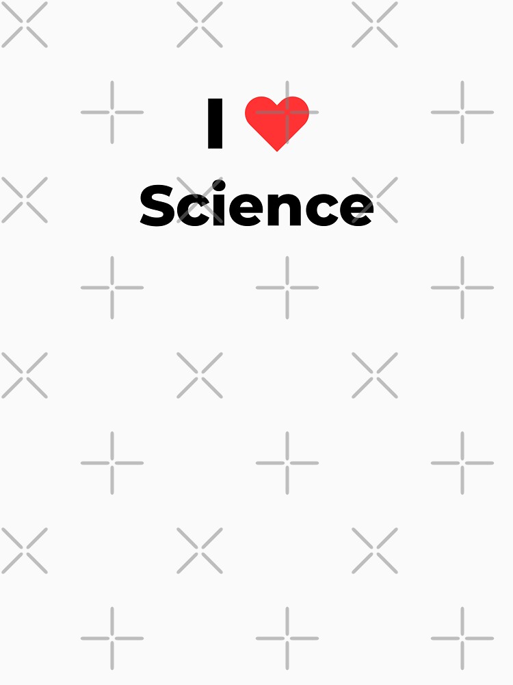 Thumbnail 7 of 7, Classic T-Shirt, I love science (Inverted) designed and sold by science-gifts.