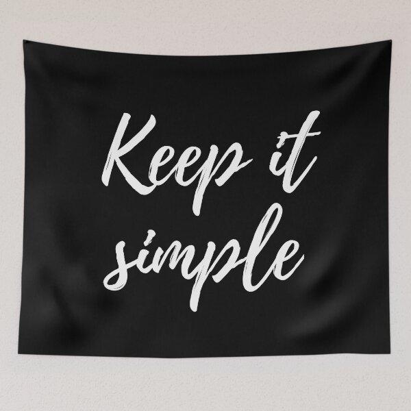 Item preview, Keep it simple- Three word motivational quote designed and sold by DesignsByDaddy.