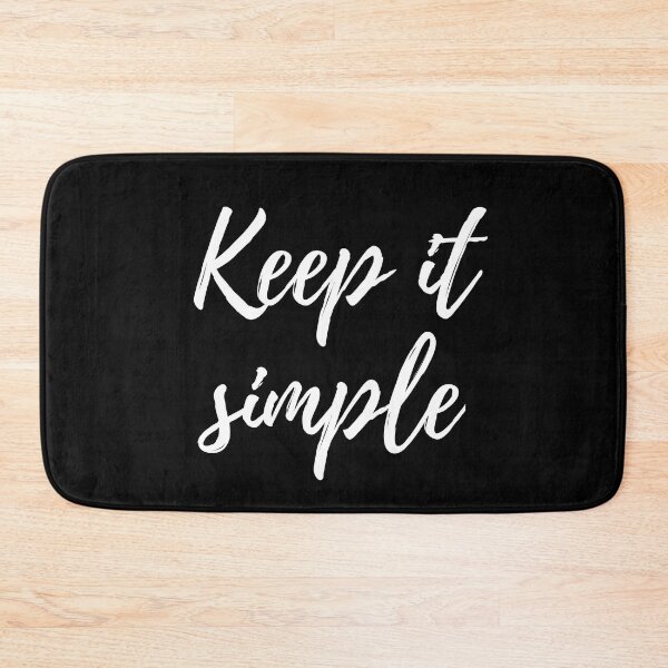 Item preview, Keep it simple- Three word motivational quote designed and sold by DesignsByDaddy.