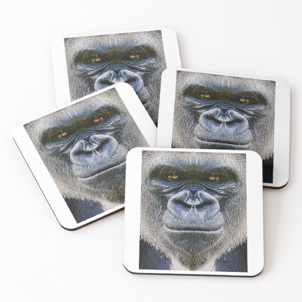 Item preview, Silverback Western Lowland Gorilla Smiles Animals Gifts Graphic designed and sold by KitsuneCostum.