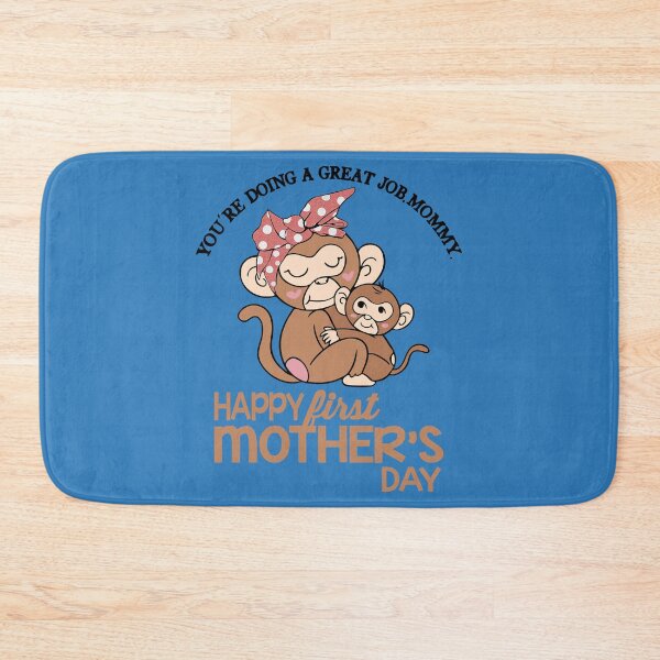 Item preview, Happy First Mother_s Day Monkey Family designed and sold by KitsuneCostum.