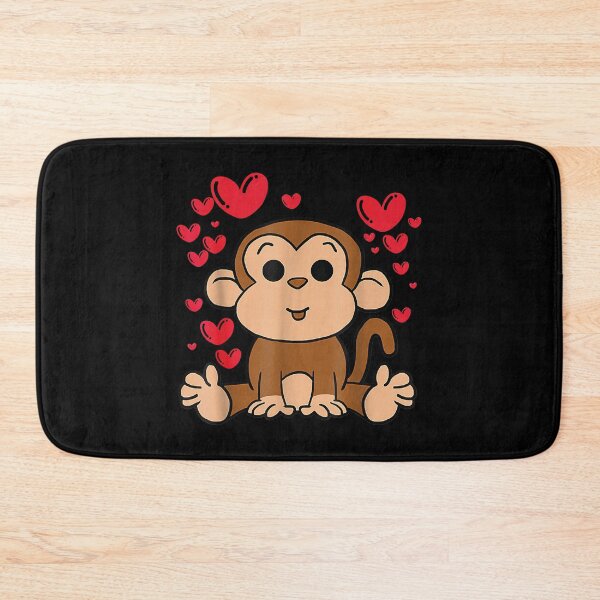 Item preview, Monkey Love Valentines Day Cute Hearts Romantic Animals designed and sold by KitsuneCostum.