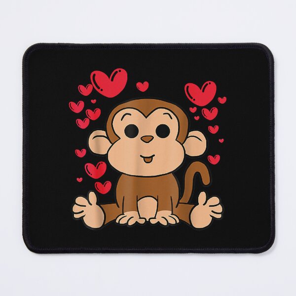 Item preview, Monkey Love Valentines Day Cute Hearts Romantic Animals designed and sold by KitsuneCostum.